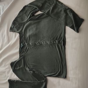 Wild Fable Forest Green Square Neck Crop Top